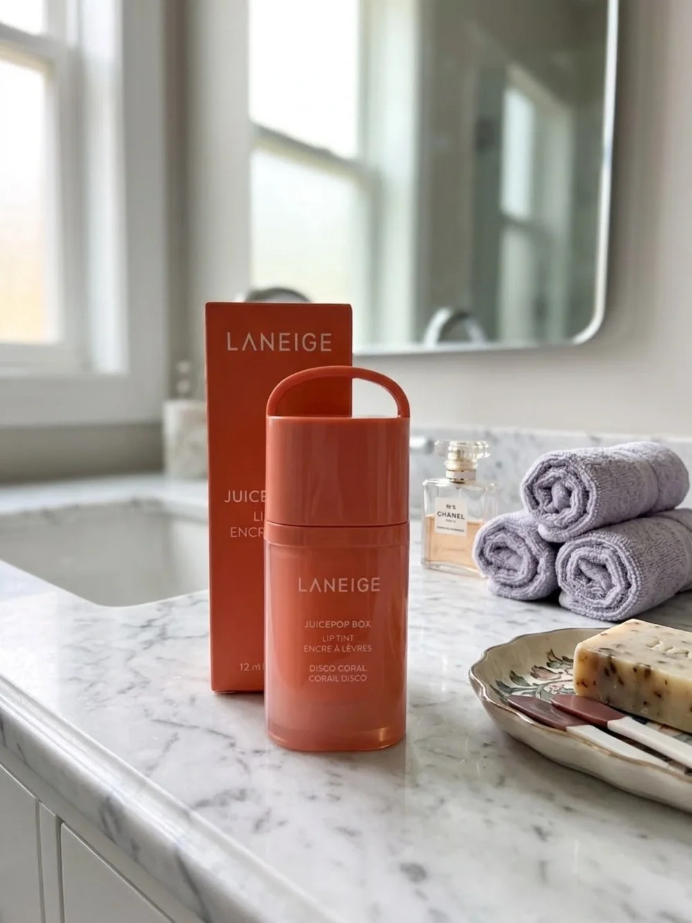 LANEIGE Juicepop Box Lip Tint — Disco Coral